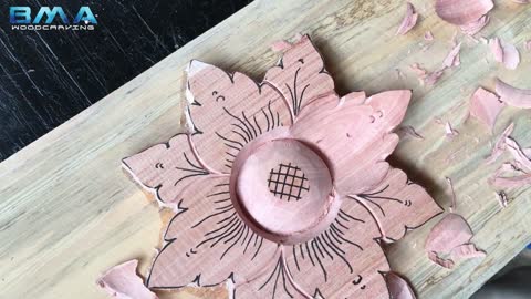 simple flower carving tutorial