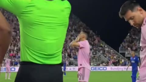 Messi's substitution and his entry into the game in his first match for Inter Miami