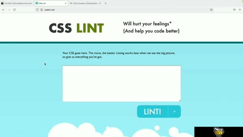Validating your css with tools
