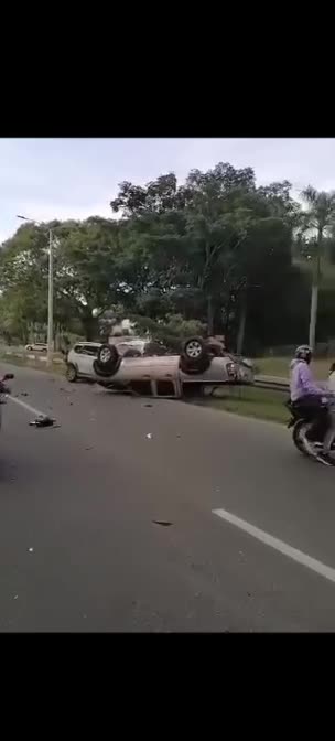Accidente en la vía a Turbaco