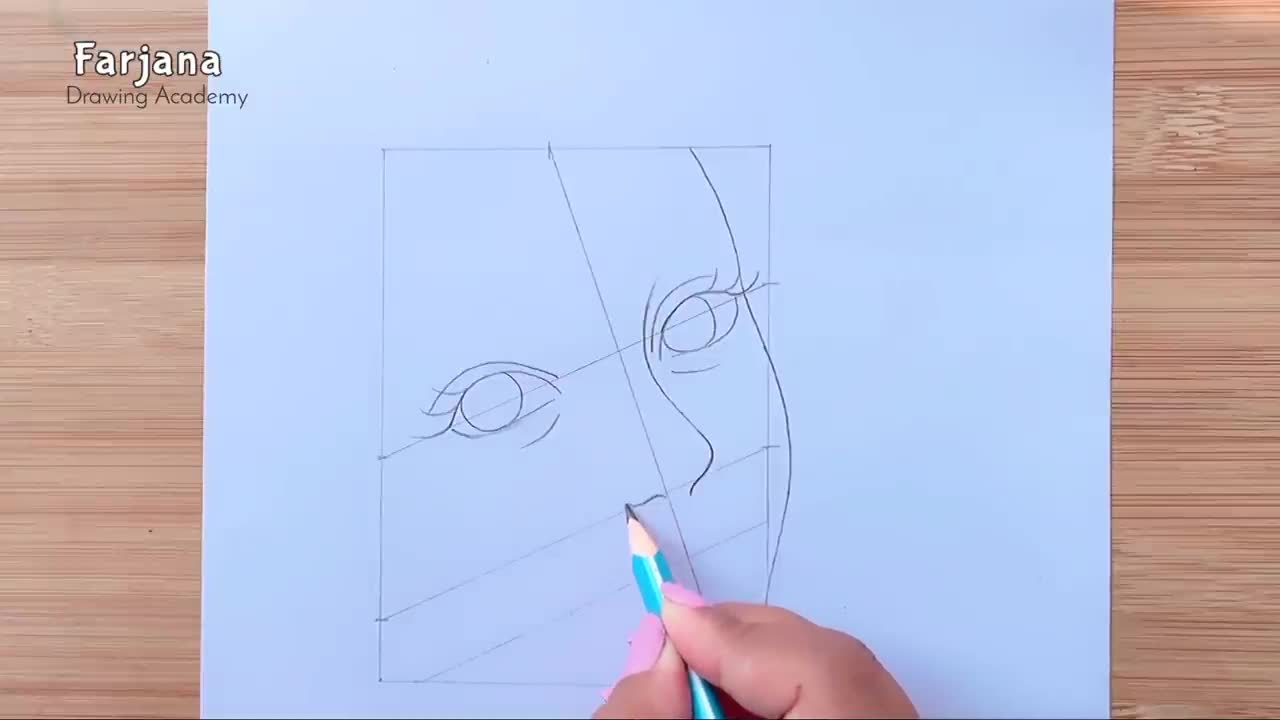 A Cute Face - Drawing Tutorial || How to draw a girl - Step by step || Pencil Sketch