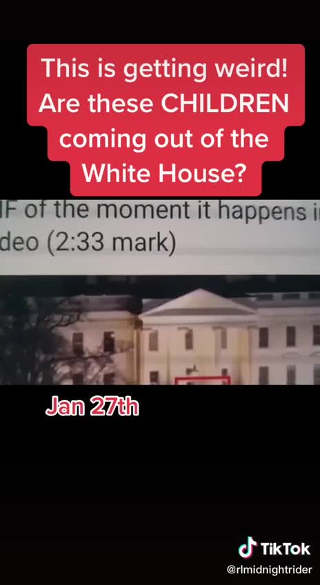 Pedo - Kids Coming Out Of White House?