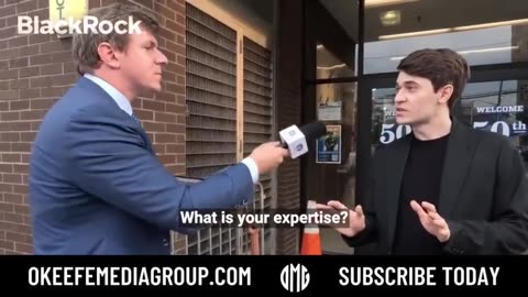 BlackRock Recruiter LOSES IT After Getting Confronted By James O'Keefe