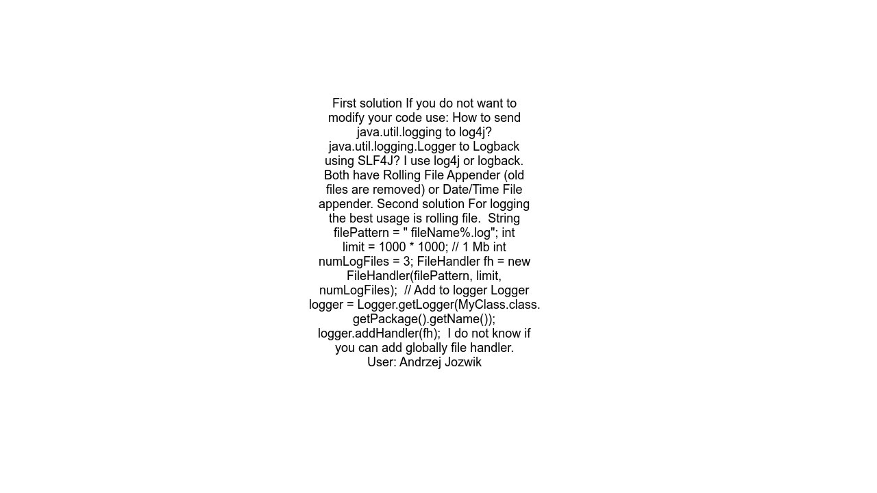 Close log files