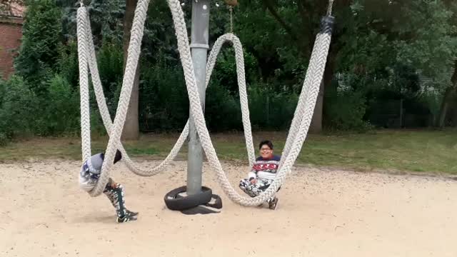 Children's play in a playground