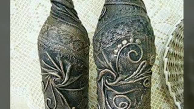 stylish and creative antique bottle decoration ideas