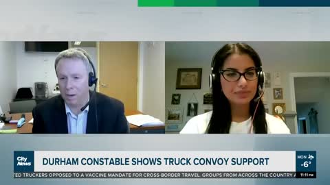 Officer Stands up For Freedom