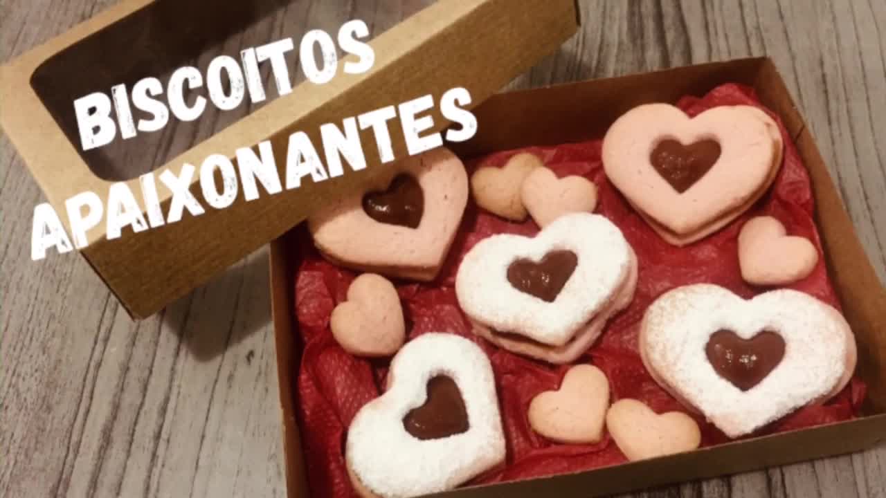 Biscoitos Especiais para o dia dos Namorados - Amanteigados que derretem na boca e Recheados