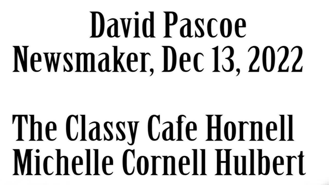 Wlea Newsmaker, December 13, 2022, Dave Pascoe