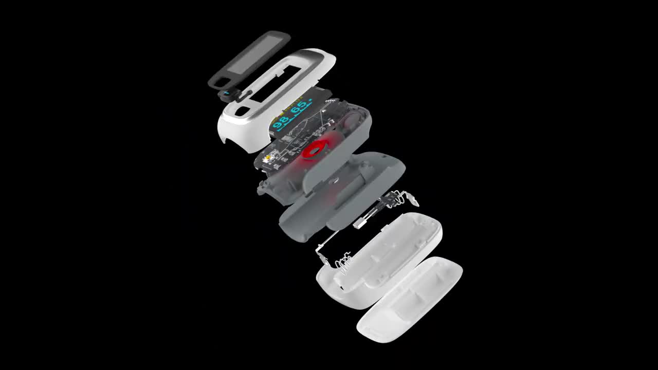 Do you know the internal structure of a fingertip oximeter?