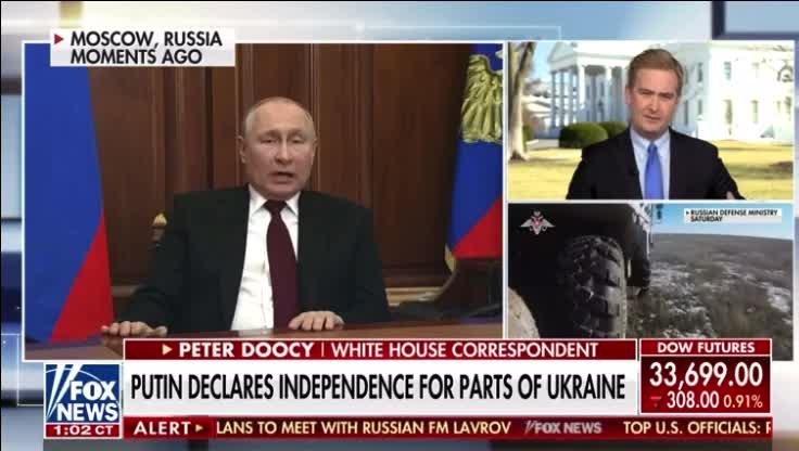 Putin Declares Independence for Parts of Ukraine