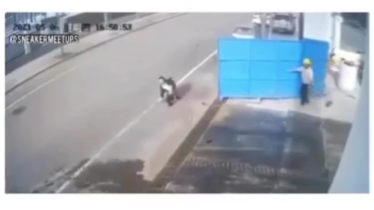 When Doors Attack: Guy Gets a Surprise Smackdown!