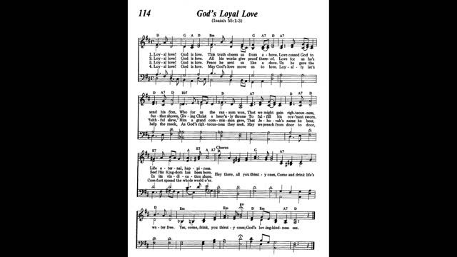 God's Loyal Love (Song 114 from Sing Praises to Jehovah)