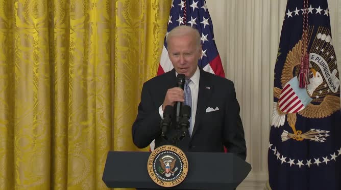 Biden: "We’re also making the biggest investment ever, ever, ever, in climate."