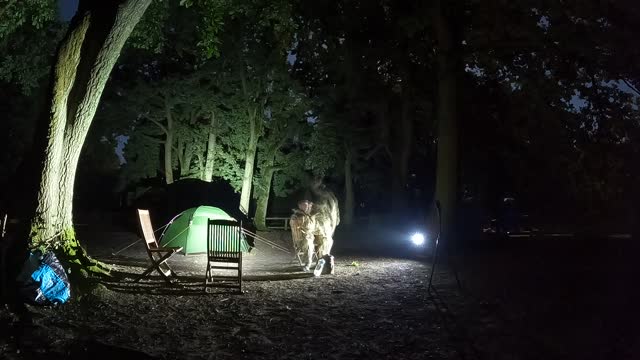 Setting up a night vlog wildcamping Sep 2022