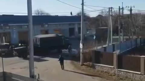 Movement of Ukrainian vehicles in the Kiev region