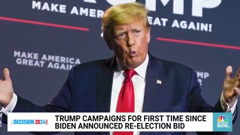 Trump takes aim at Biden during New Hampshire campaign rally