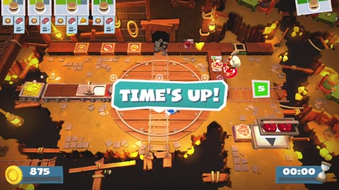 Overcooked 2- we kept hitting each other.