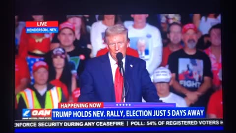 🦅 OAN Henderson Nevada Halloween President Donald j trump rally ending 08:50 pm