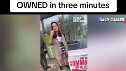 morons promoting communism get owned and run away