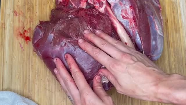 Butchering a deer hindquarter #venison #cooking #Recipe