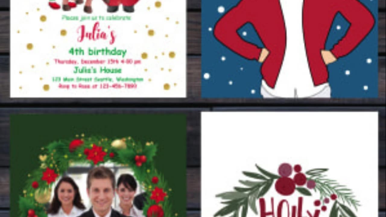 "Celebrate in Style: Custom Christmas Cards & Holiday Invitations Designed Just for You!"