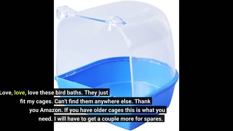 YJJKJ Caged Bird Bath Bird #Cage Parrot Supplies-Overview