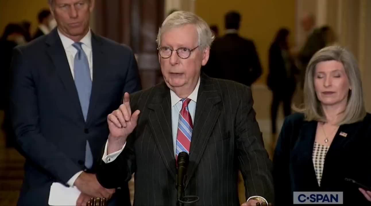 Mitch McConnell: “Providing assistance for Ukrainians to defeat the Russians, that’s the number one priority for the United States right now according to most Republicans.”
