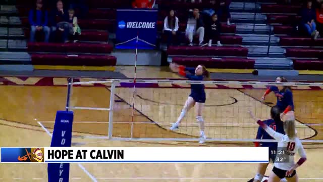 Hope at Calvin women’s volleyball