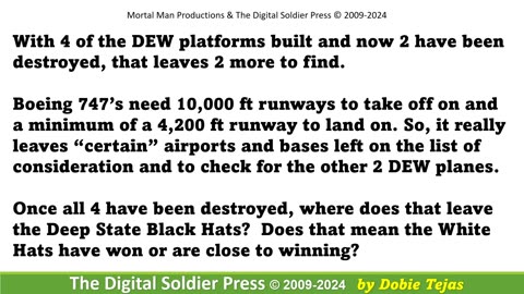 White Hats destroy 2nd DEW Weapon known to exist.