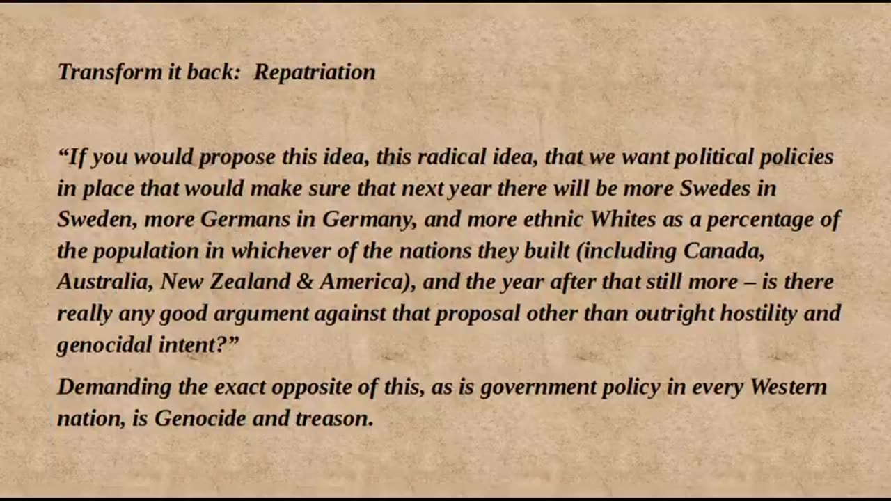 Remigration: Cry About It. We're Reverse Colonizing Europe, & America Will Be No Different