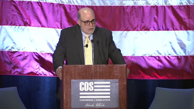 Mark Levin: Convention of States is "the most crucial movement in America, bar none!"