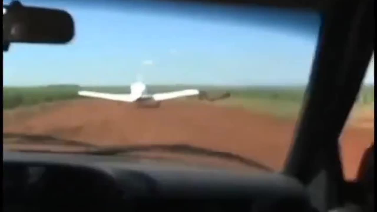 Running Down Drug Plane