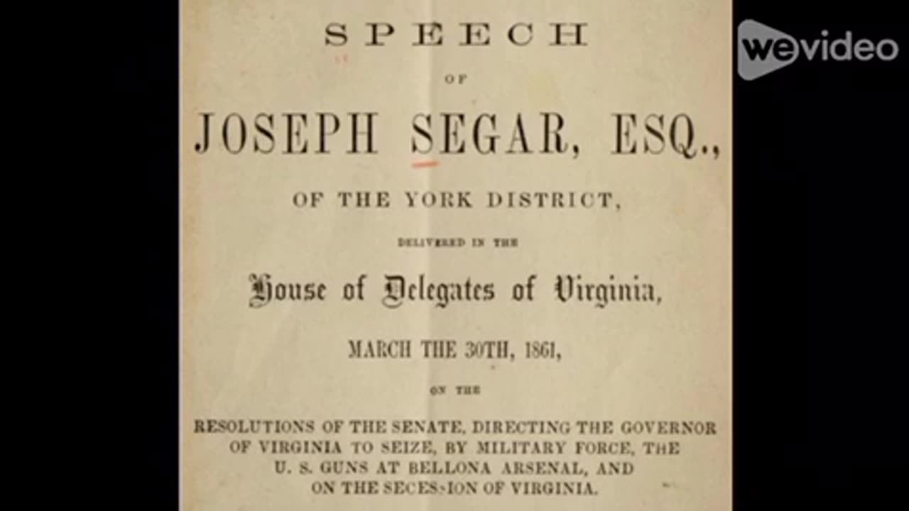 Joseph Segar, courageous Unionist Congressman from Virginia