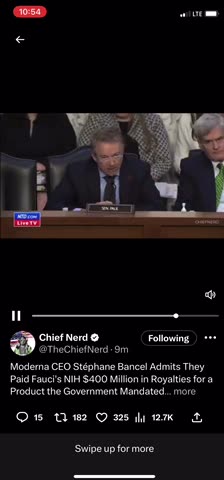 Moderna CEO admits they paid Fauci‘s NIH $400 million in royalties