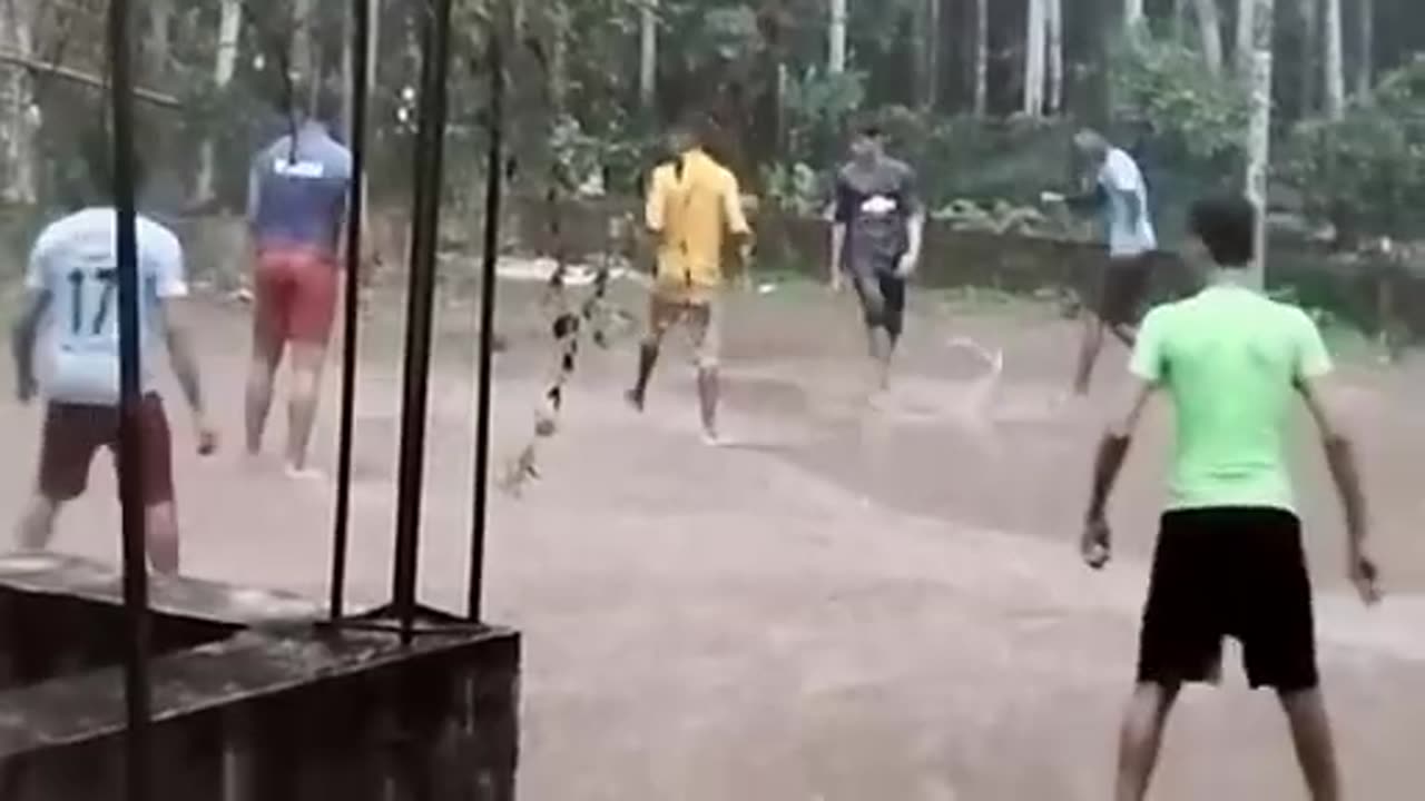 Village football game/football match/Argantina VS Brazil