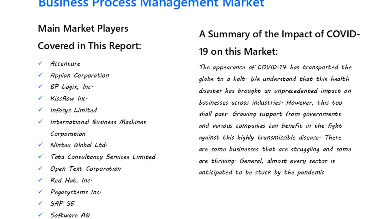 Business Process Management to Witness Significant Growth by Forecast