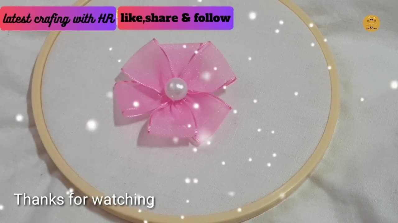 Amazing Ribbon Flower Work - Hand Embroidery Design - Sewing Hack - DIY Easy Flower Making Tutorial