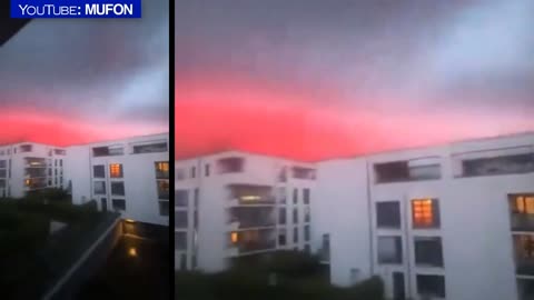 Que se passe-t-il dans le ciel d'Allemagne ! Un OVNI stationné dans les nuages