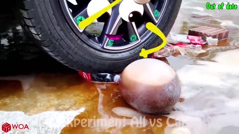 Crushing Crunchy & Soft Things by Car _ Experiment Car vs Nails, Coca Cola _Woa Doodles Funny Videos