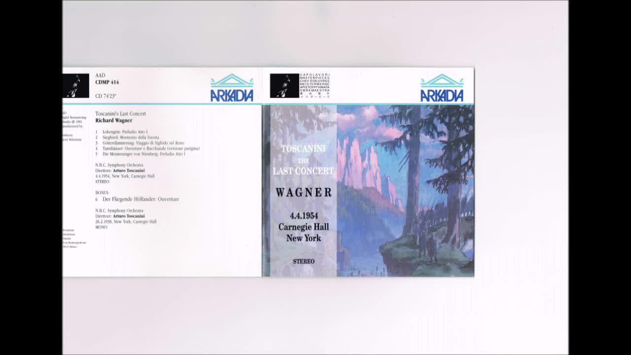 Wagner - “Der Fliegende Hollander” Overture Toscanini NBC