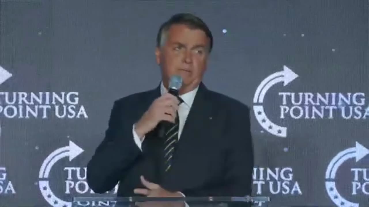 LIVE: Brazil's former President Jair Bolsonaro speaks at a Turning Point USA event in Miami