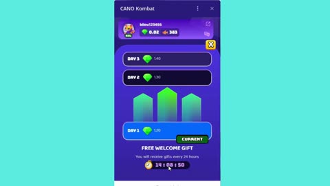 new mining mini app bot telegram cano kombat