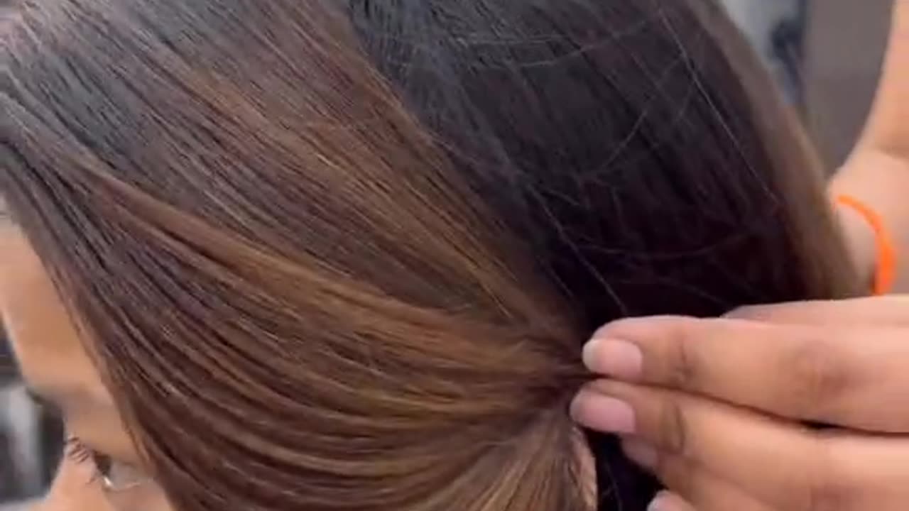 Most unique way of creating side fall in hairstyle