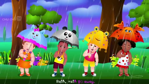 Rain, Rain, Go Away Nursery Rhyme With Lyrics - Cartoon Animation Rhymes & Songs for Children