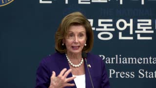 Pelosi vows support to denuclearise North Korea