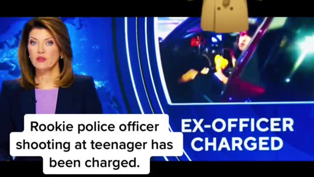 Rookie police officer shooting at teenager has been charged.