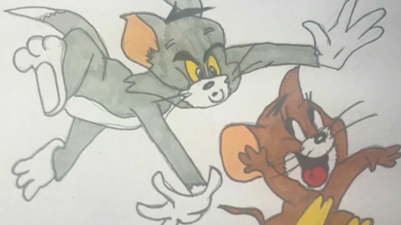 How to Draw Tom and Jerry Step by Step #howtodraw #tomandjerry #viral #shorts #youtube