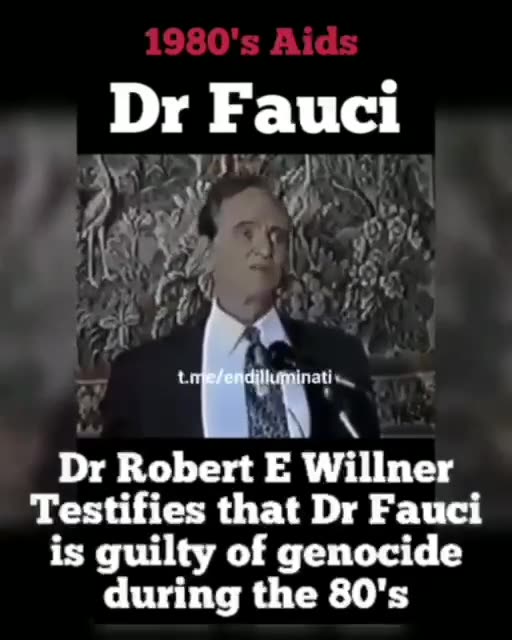 Fauci is guilty of genocide during the 80's.