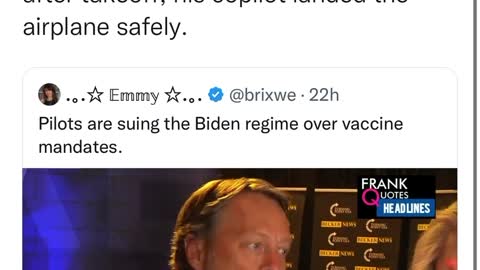Pilots suing Biden Admin over Vax mandates